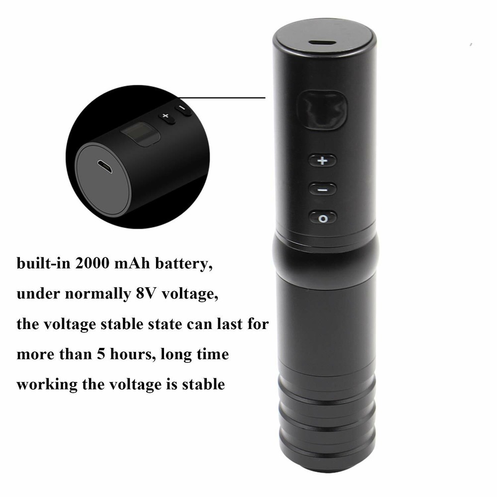 Wireless Tattoo Pen Machine Battery Pack Power Supply Rechargeable & Replaceable