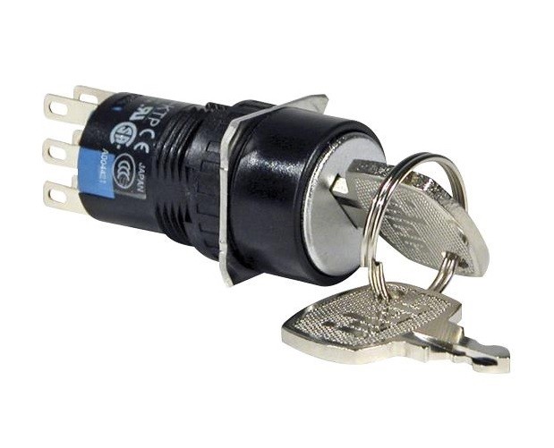 AS6M-2KT2PB, Idec, 16mm Key Switch 2 Position