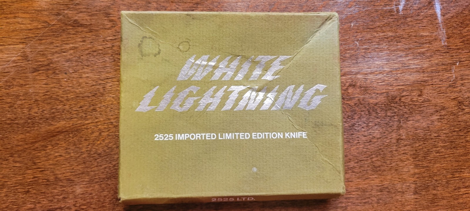 Boker 2525 White Lightning Limited Ed Trapper Pocket Knife with Box Germany