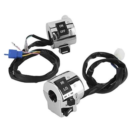 1 Pair Universal Motorcycle Handlebar Switch Control Button for Turn Headlight