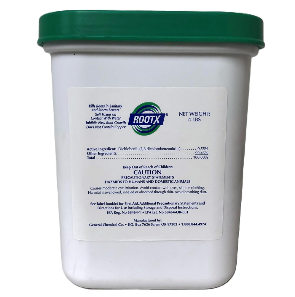 4 LB Foaming Root Control for Sewer & Septic Systems - No Funnel/Applicator