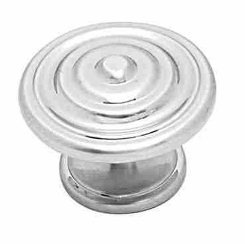 1-3/8" Concentric Knob Brushed Satin Silver
