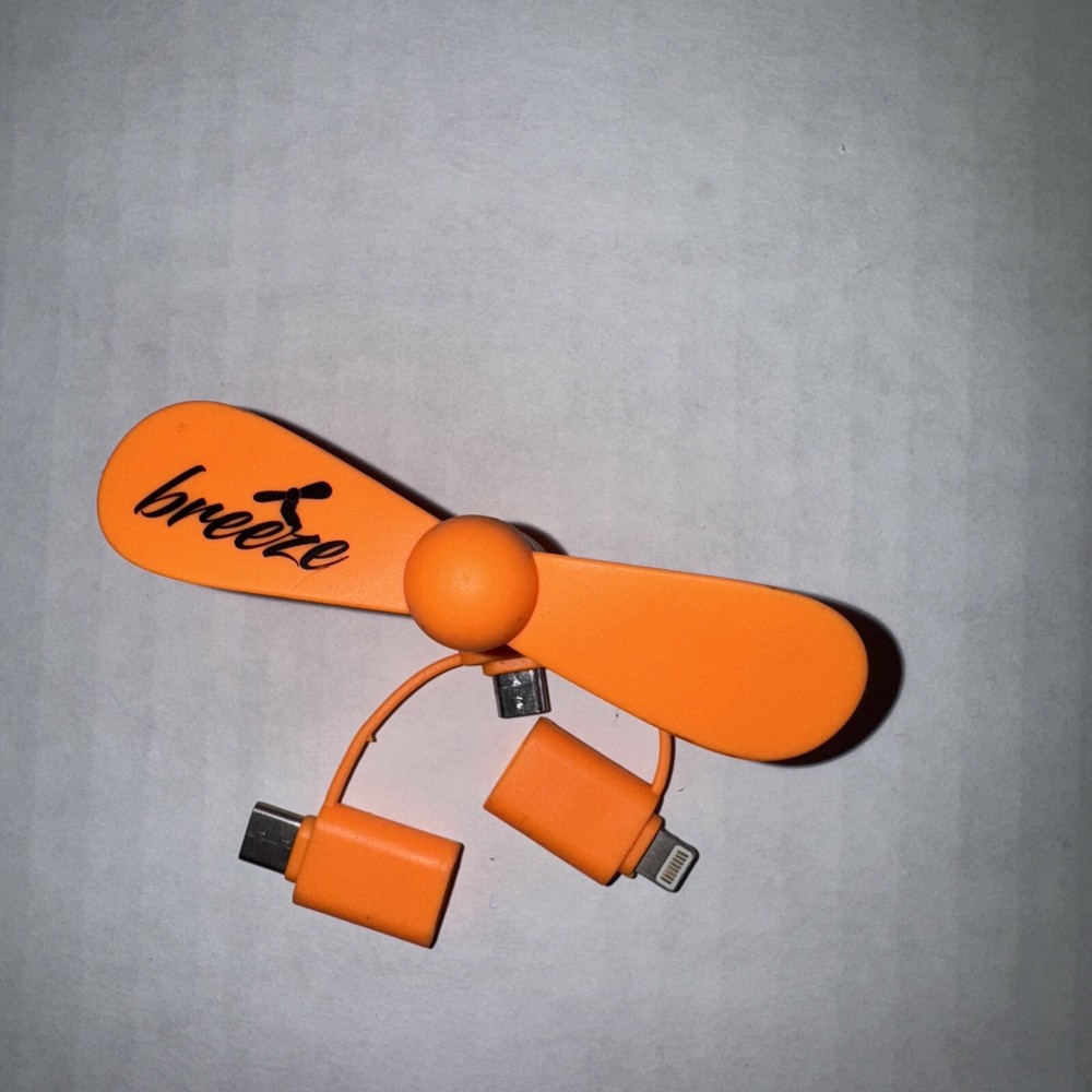 3-IN-1 SMART PHONE COOLING Mini FAN for iPhone 5S 6 7 8 X micro-B type-C android