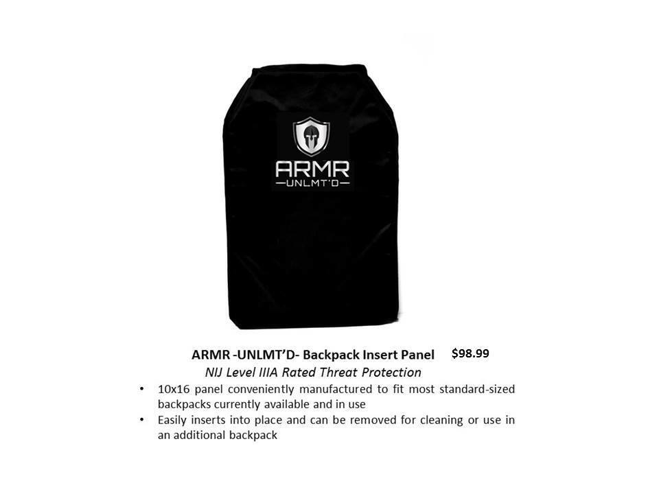 Tactical Molle Backpack 45L with Bulletproof Panel Insert - NIJ LEVEL IIIa