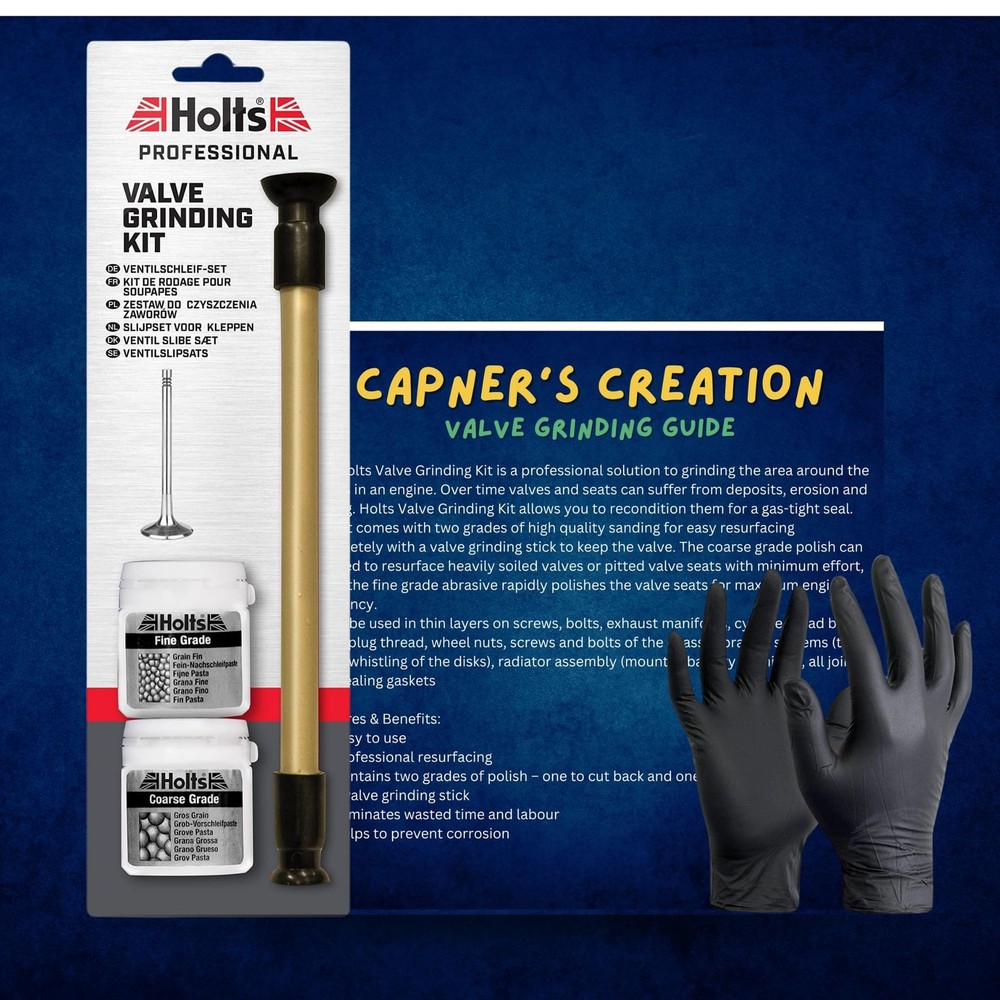 Valve Grinding Lapping Compound Kit Fine and Coarse Grade Bundle with Capners...