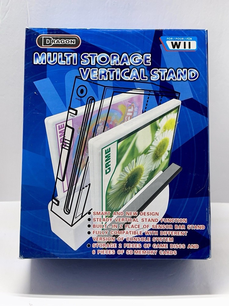 Nintendo Wii Multi Storage Vertical Stand. New! Fast Shipping!