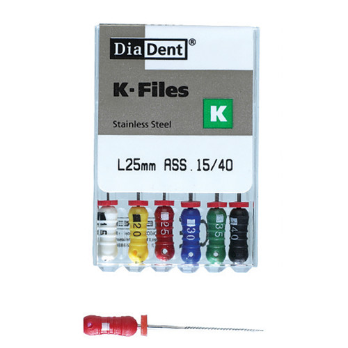 Diadent K-Files 21mm #40 6/Pk