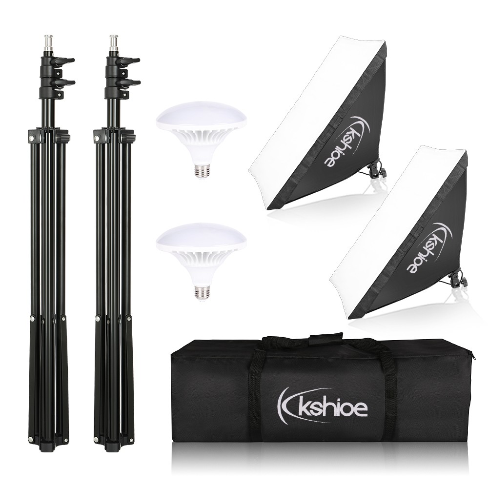 Softbox Lighting Kit, Photo Equipment Studio Soft box 20" x 27", with E27 Socket