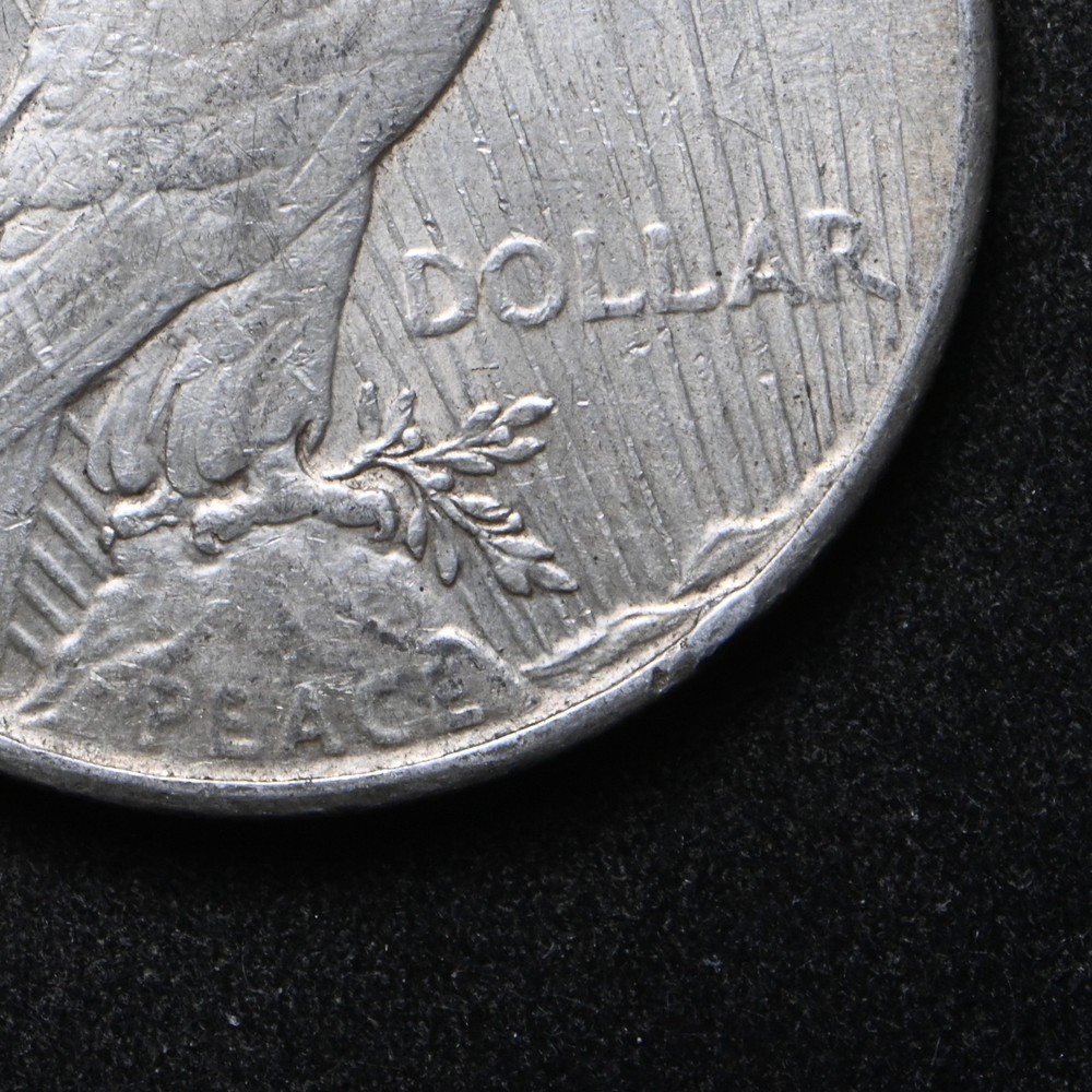1923-S Peace Silver Dollar Double Mint Error (cn16828)