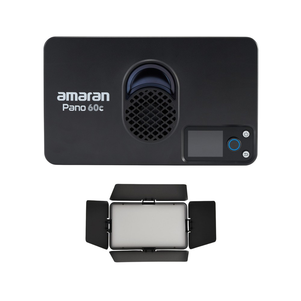 amaran Pano 60c Creator Kit (Charcoal) Bundle with Barn Doors (2 Items)