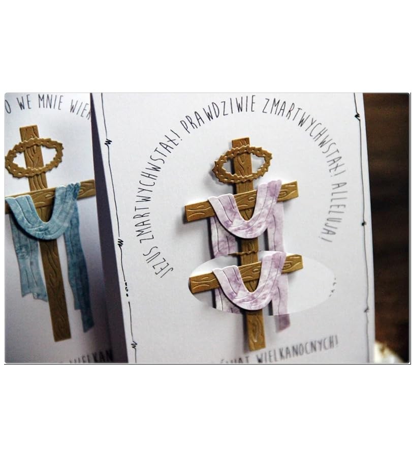 Cross Easter Frame Metal Cutting Die Cuts, Cross Easter Frame Dies Embossing ...