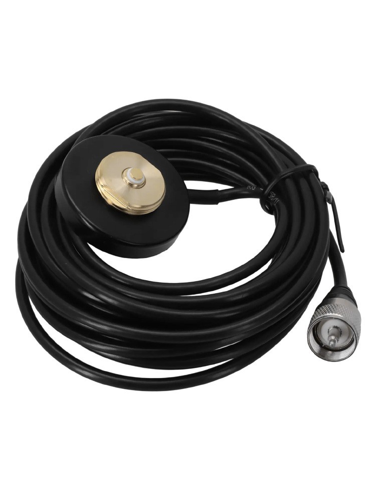Convenient NMO Magnet Mount Base for UHF NMO Antennas 5M Cable Easy Setup