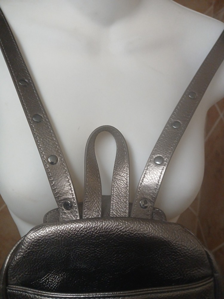 NWOT-BEAUTIFUL DISASTER Mini Backpack-Metallic Bronze