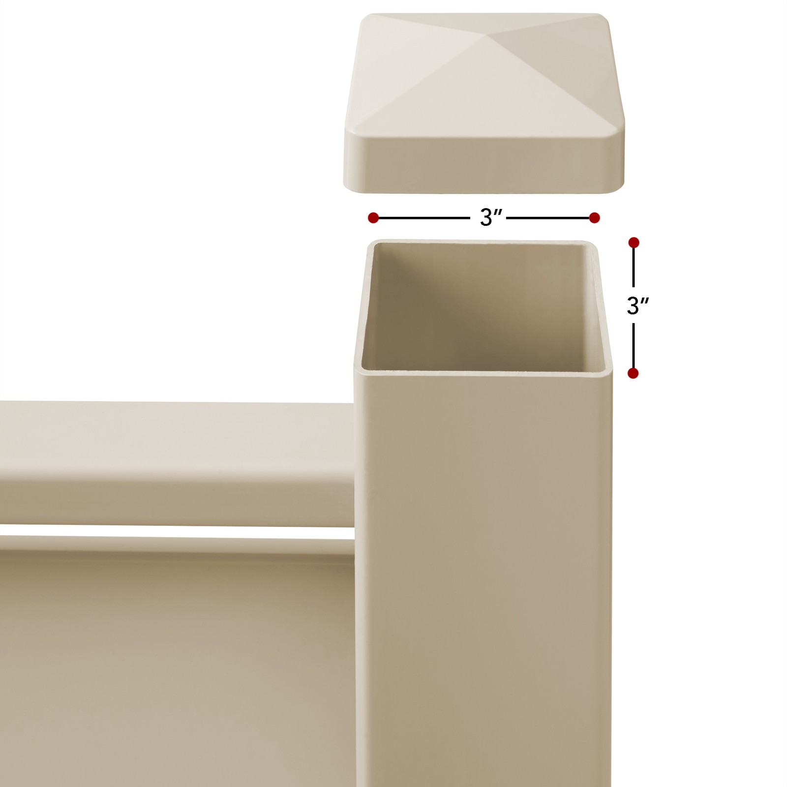 OPEN BOX - 48"x48" Louvered Privacy Screen Outdoor Fence for AC / Trash - Tan