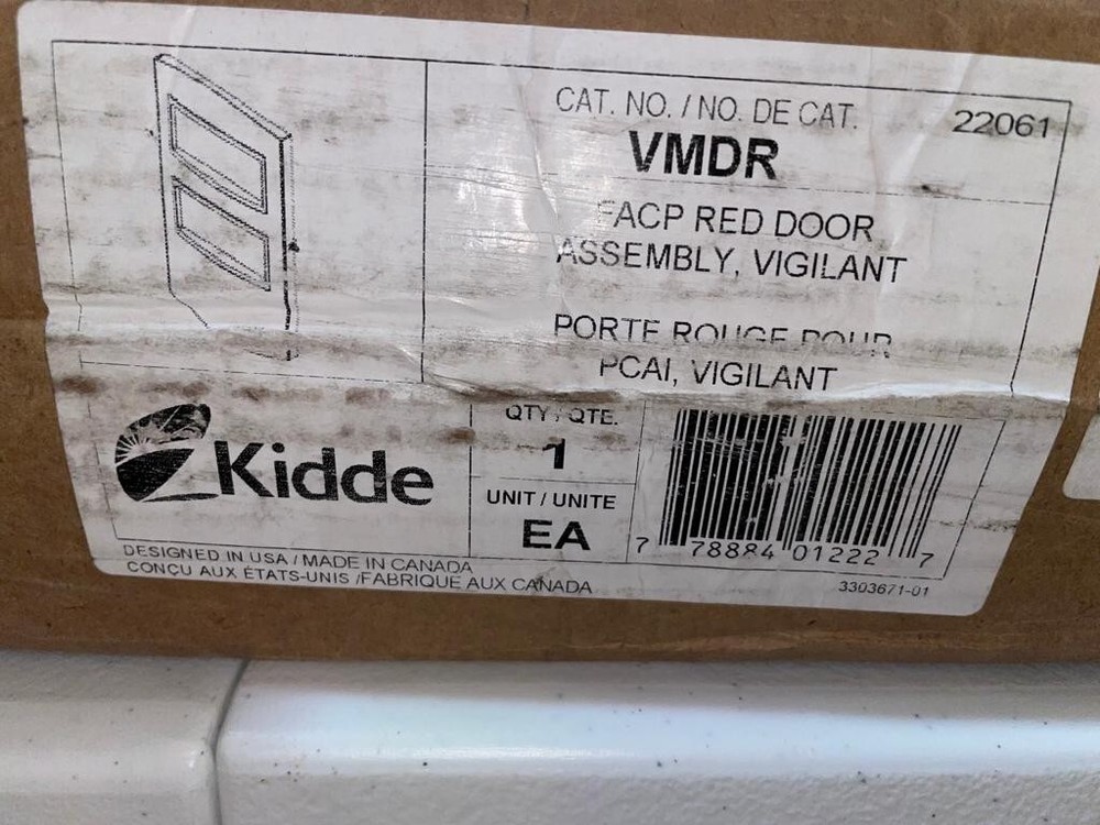 Kidde Vigilant VMDR FACP Red Door For VM-1R Fire Alarm Control Panel