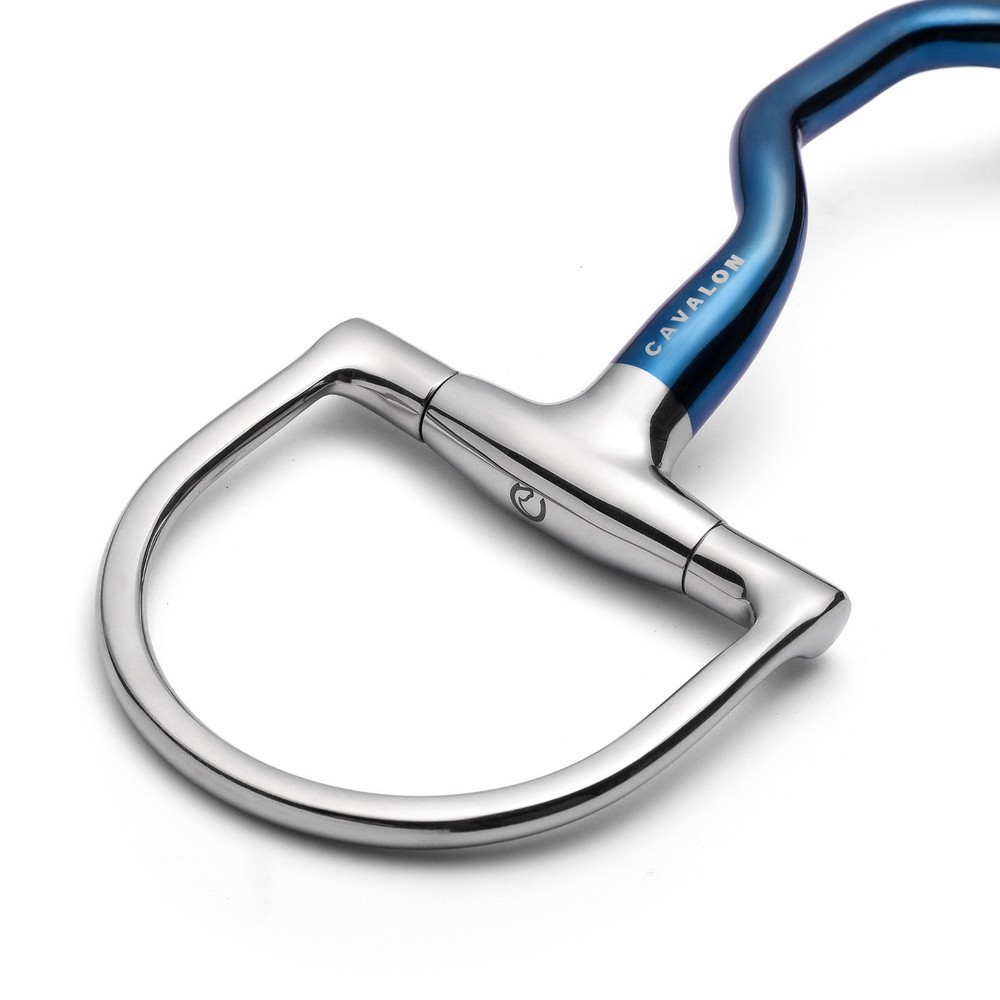 Cavalon Hunter D-Ring Low Port Mullen Sweet Iron Snaffle Bit