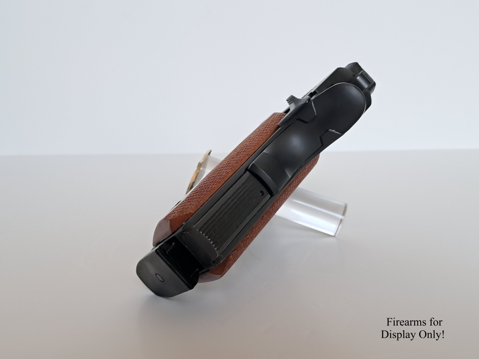 Handgun Firearm Gun Safe Shelf Display Rod - 7/8" POW*MIA Enamel Topper