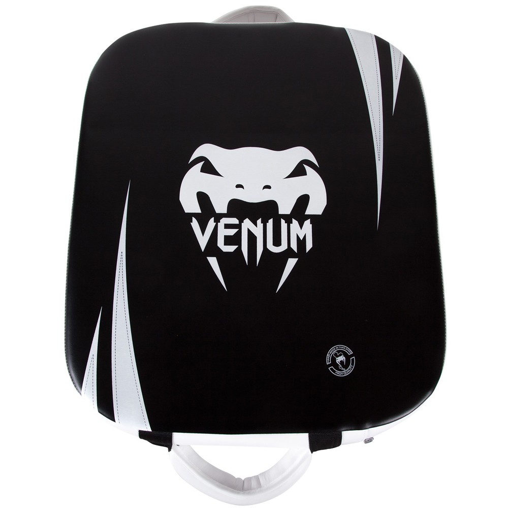 Venum Absolute Skintex Leather Square Kick Shield - Black/Ice