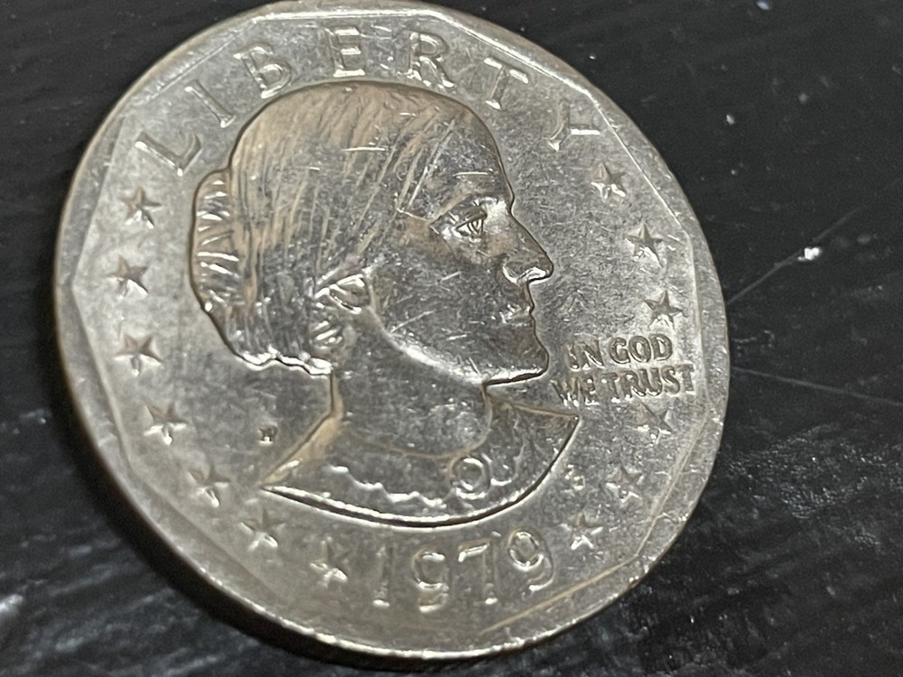 Two 1979-P Susan B. Anthony dollar coins