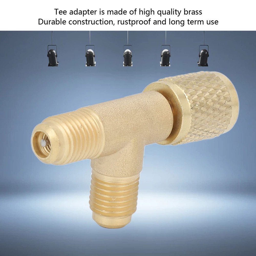 1/4in Valve Quick Coupler Tee Adapter, Access normal, Popular
