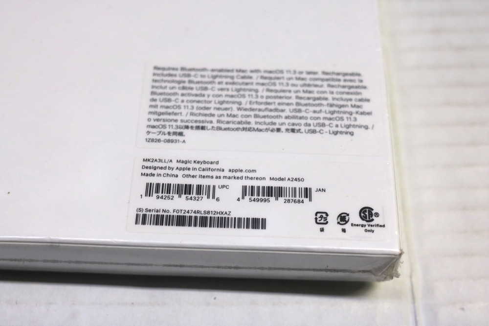 Apple Magic Keyboard without Touch ID MK2A3LL/A - WHITE