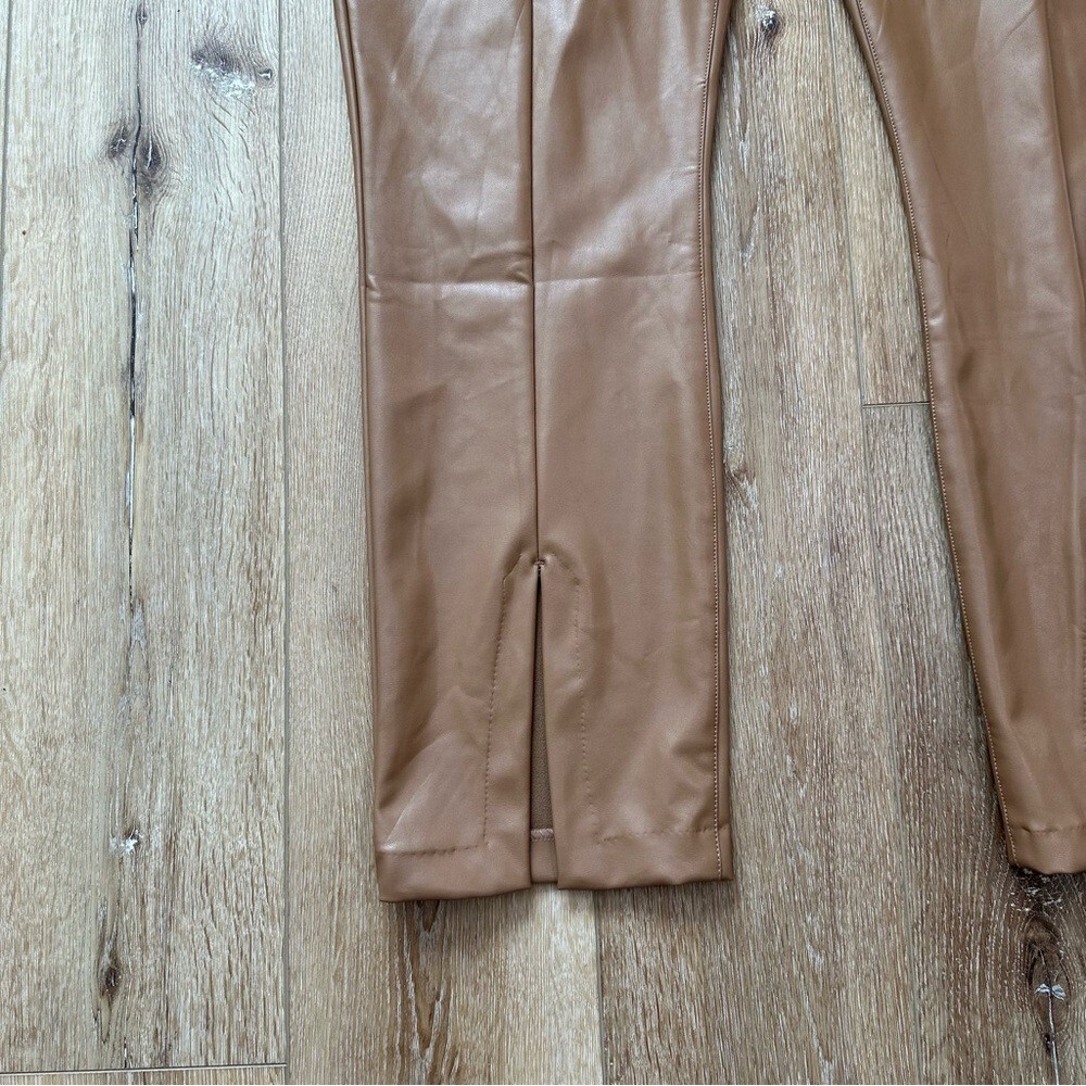 Abercrombie & Fitch Brown Faux Leather The Skinny Ultra High Rise Size 37/24 NWO