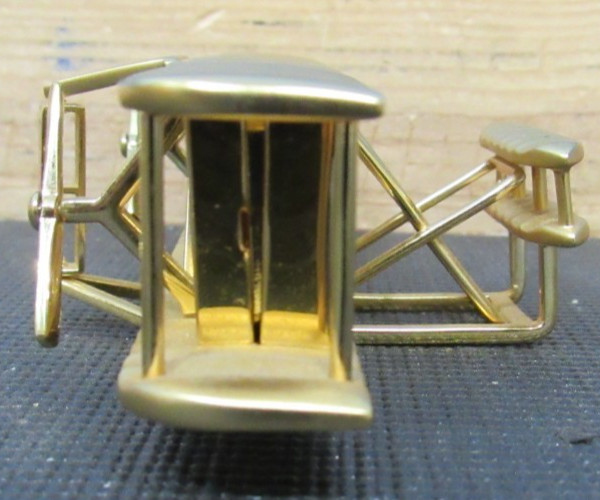 RARE Smithsonian Bulova Wright Brothers desktop twin clock