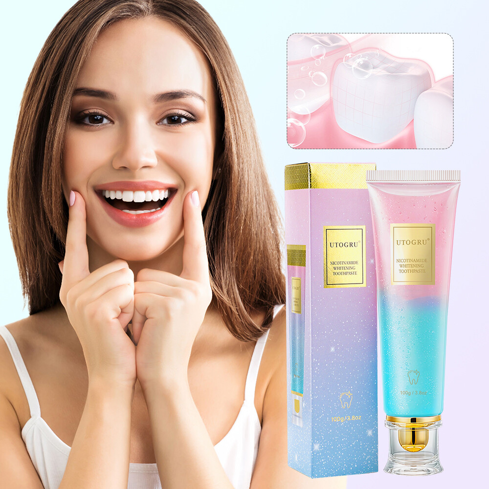 Teeth Radiant Whitening & Deep Clean Toothpaste Set 2pcs with Nicotinamide 100g
