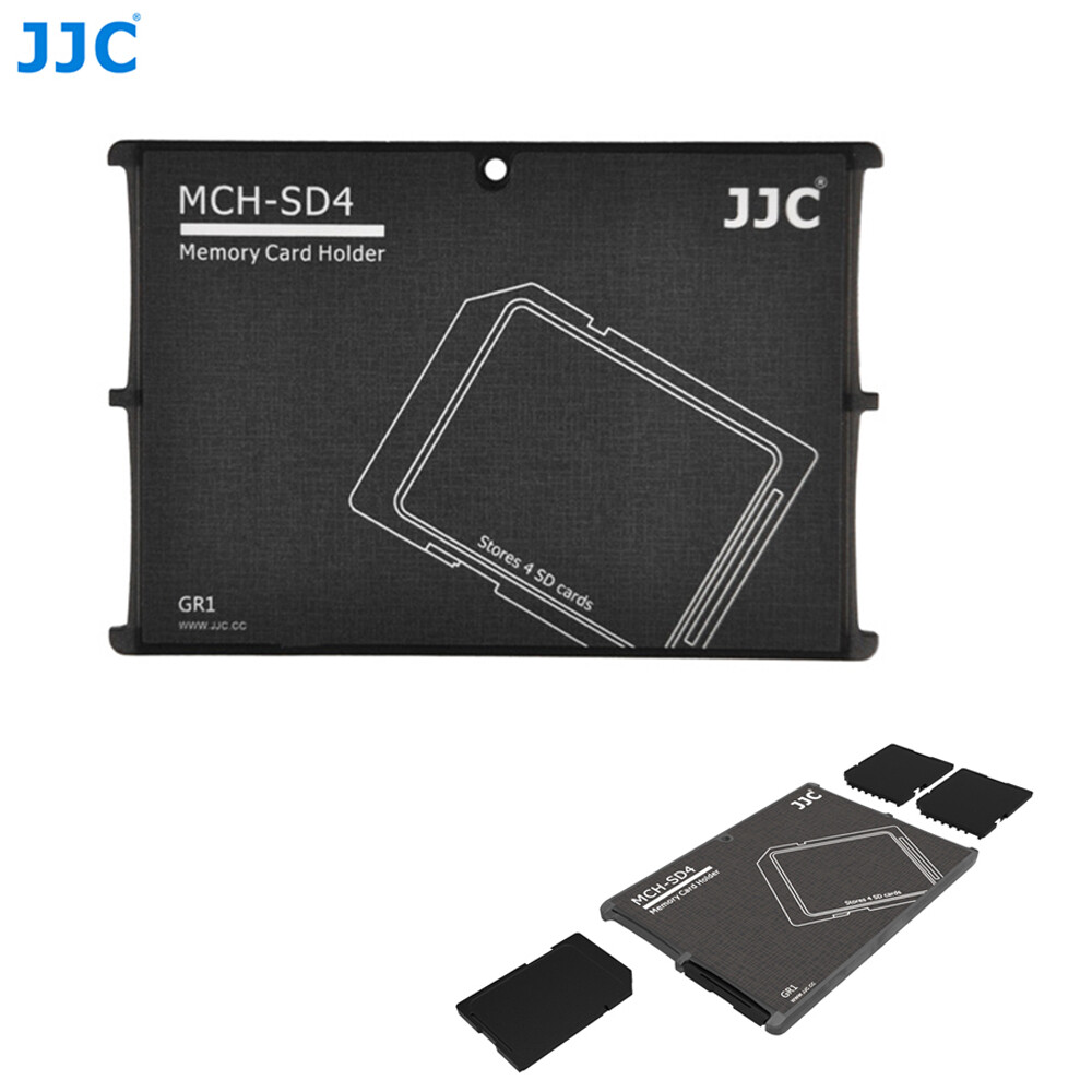 Compact Wallet Memory Card Holder Storage Protective Case fr 4 SD SDHC SDXC Card