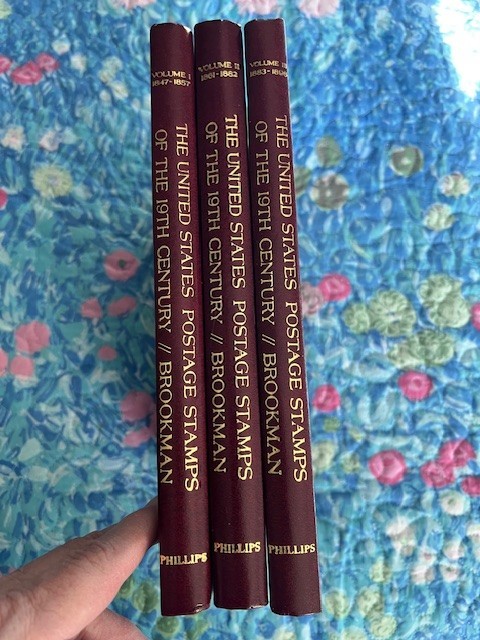 US POSTAGE STAMPS OF THE 19TH CENTURY BY LESTER G. BROOKMAN 1989 VOL. 1, 2 & 3