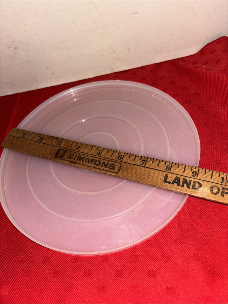9" Round Plastic Lid Estate Find
