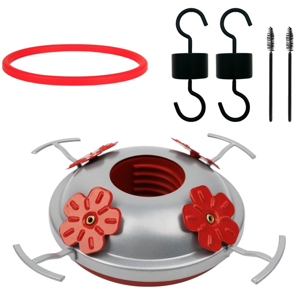 Hummingbird Feeder Base Replacement Parts Set Includes red