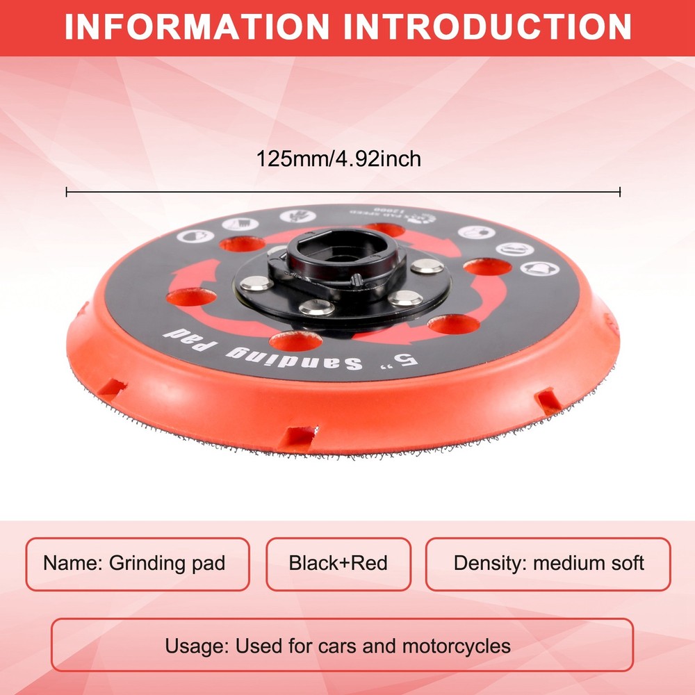 Sanding Pad Backing Plate Back Holder for DAS-21E Partial Dual Action7026