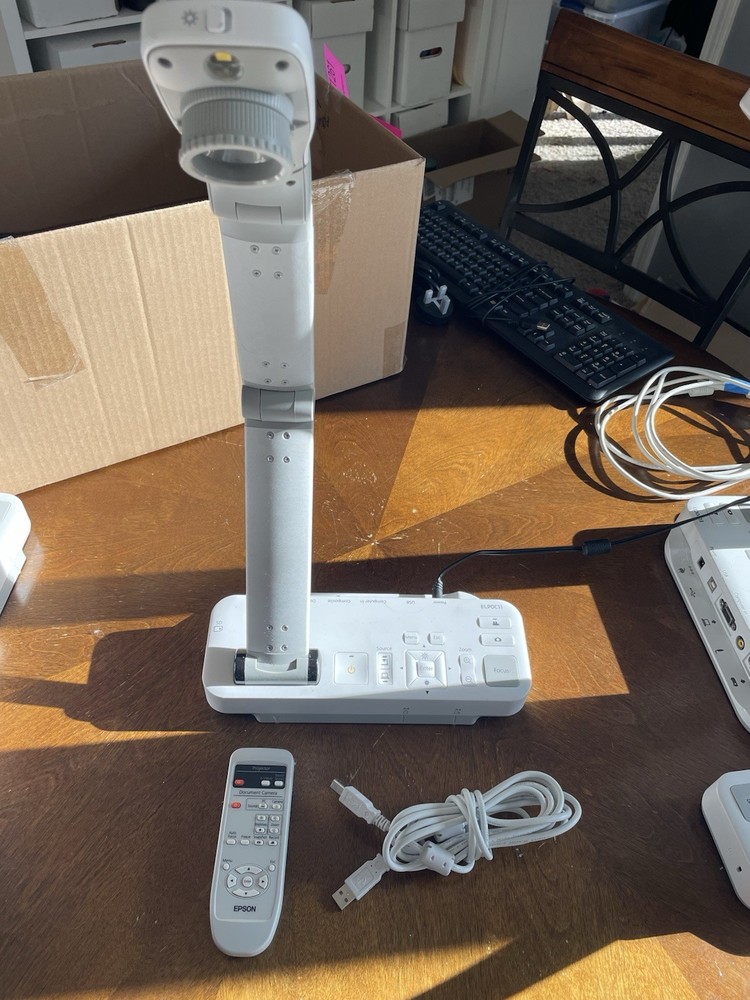 Epson ELPDC11 High Definition Interactive Document Camera Visualizer w/ Cords