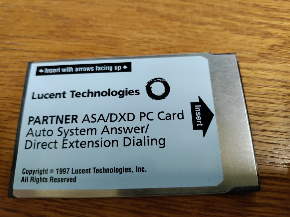 Avaya Lucent Technologies Partner ASA/DXD PC Card R1.0