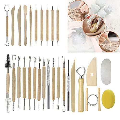 Clay Tools Pottery Tools Clay Sculpting Tools Polymer Clay Tools Kit 40PCS