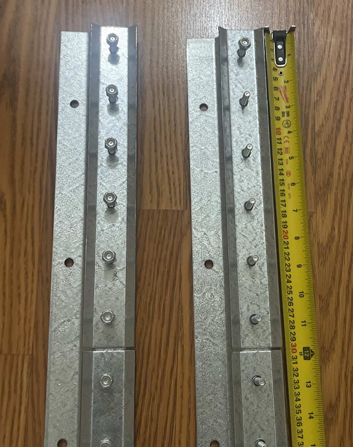 INDUSTRIAL MOUNTING HARDWARE FOR STRIP CURTAIN DOORS: 8FT STEEL STRIP