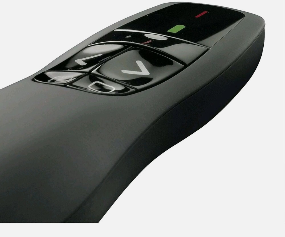 Logitech R400 Wireless Presenter, Laser Pointer with 50ft. Wireless Range, Black