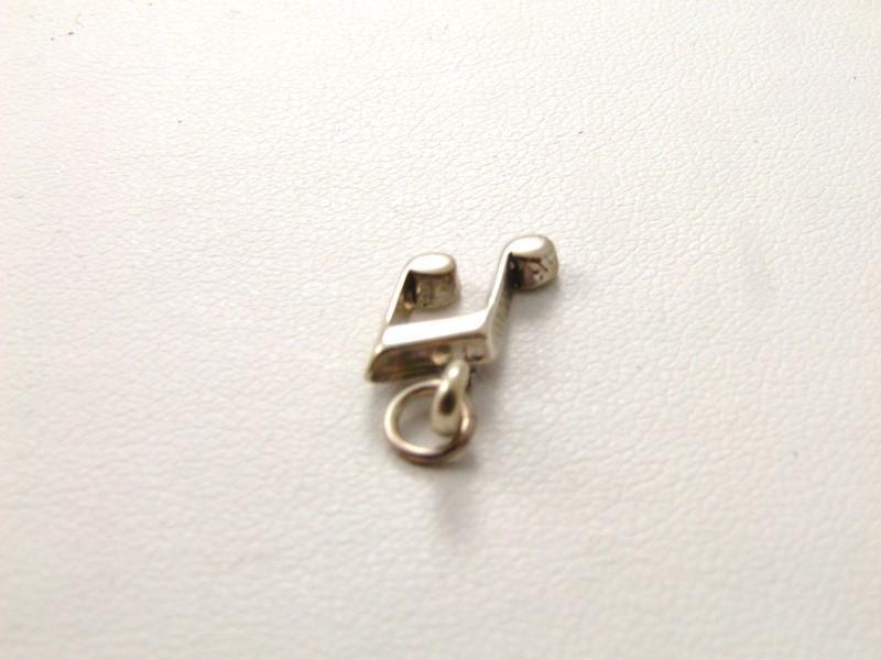 Vintage Sterling Silver Musical Note Charm