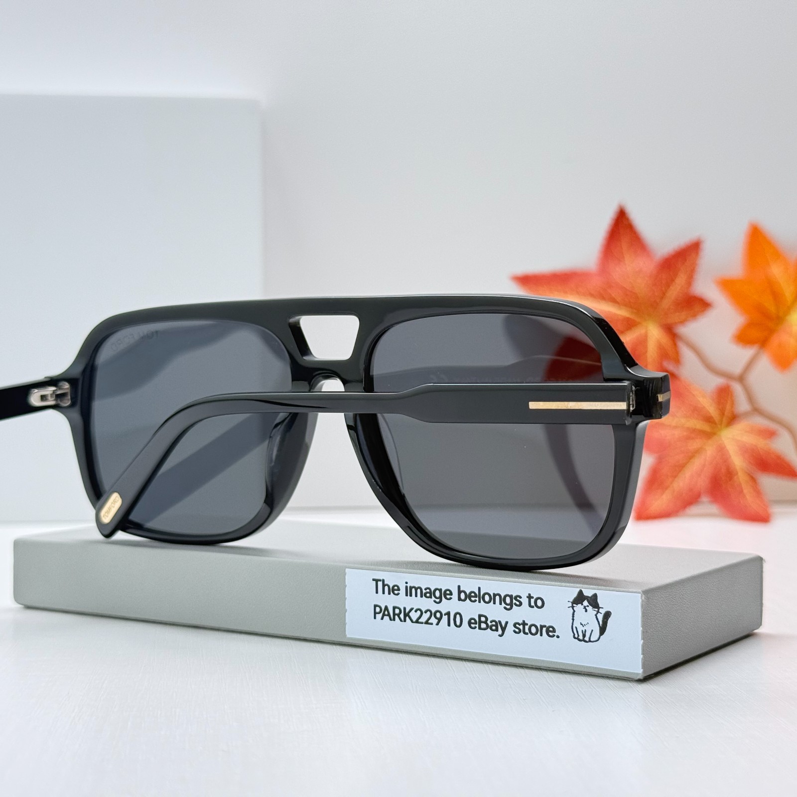 Tom Ford TF884 Falconer Sunglasses Black Frame Gray Lens Oval 60-18-140