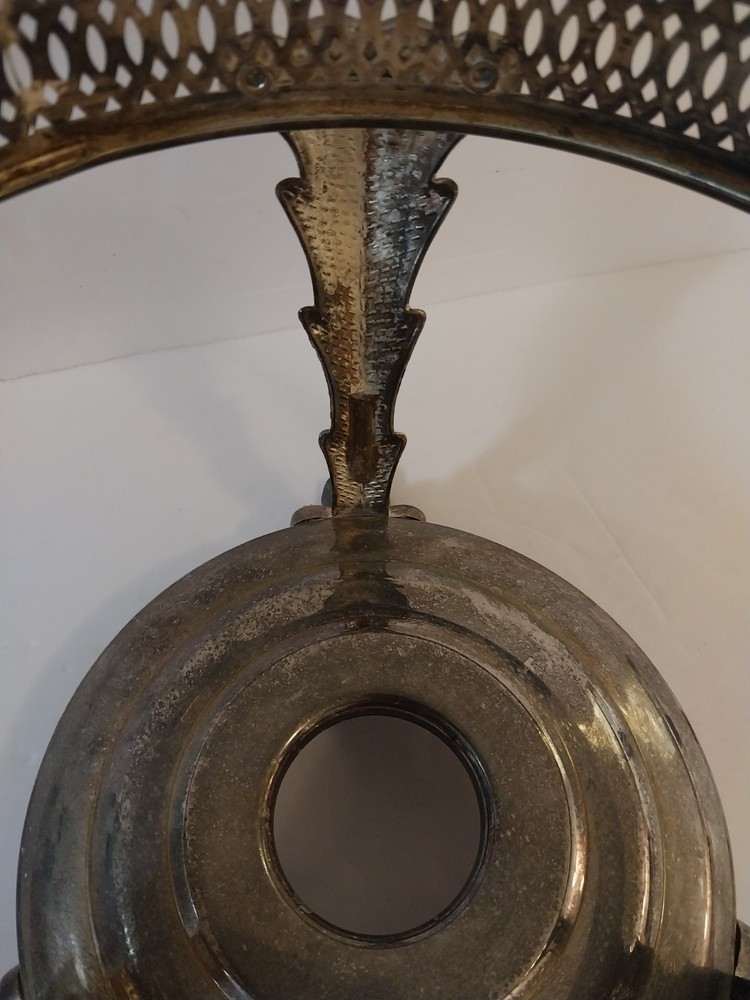 Vintage Silverplated Round Chafin Dish Stand
