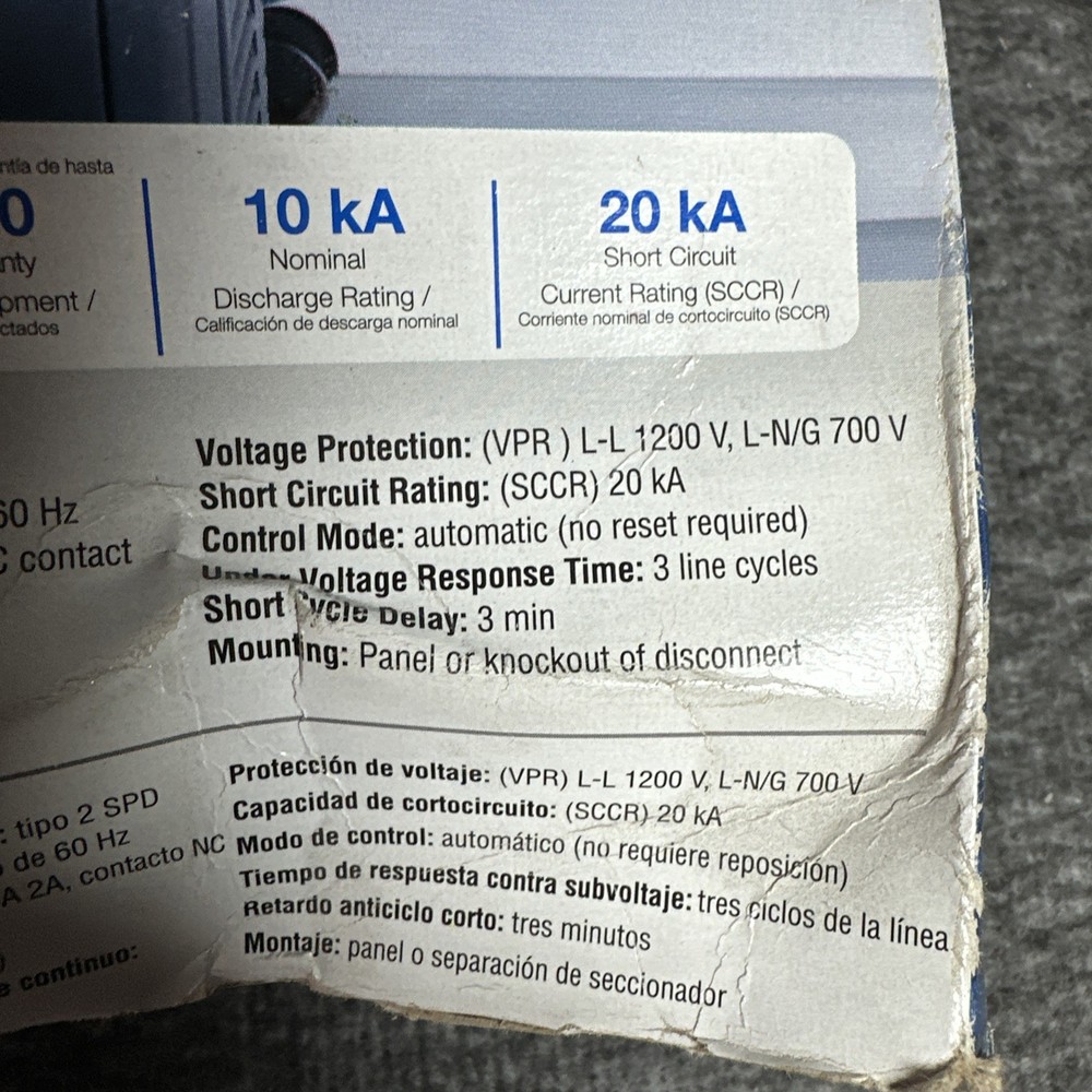 Intermatic Compressor Defender CD1-024R K Surge Protector NEW OPEN BOX