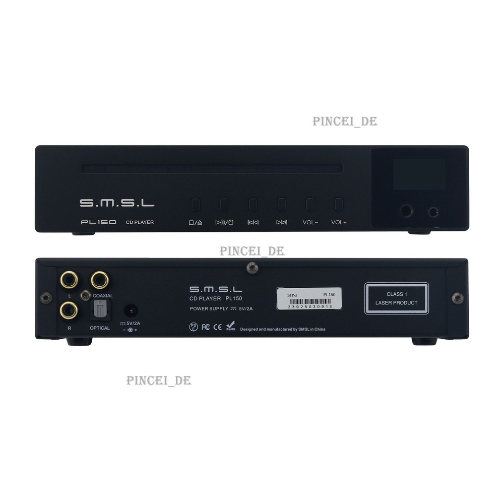 SMSL PL150 Professional Stereo Lossless CD Player Built-in CS43198 Decoding Chip