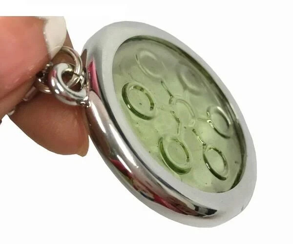 Bio Disc Glass Light Refracting Pendant