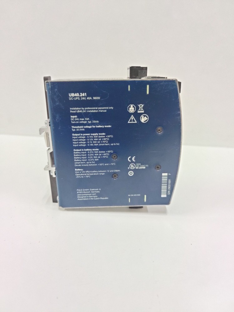 PULS UB40.241 DC UPS CONTROLLER 