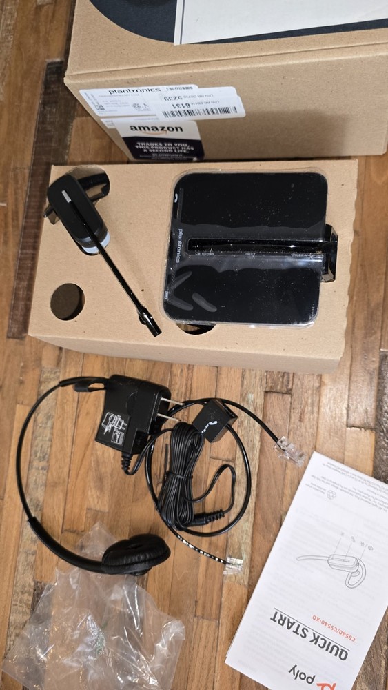 Plantronics - CS540 Wireless DECT Headset (Poly) - Single Ear (Mono) Convertible