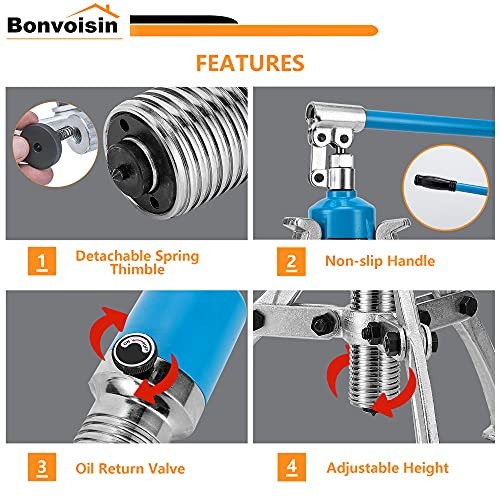 15T Hydraulic Gear Puller Set Wheel Bearing Puller Kit 2 or 3 Jaws Pulling