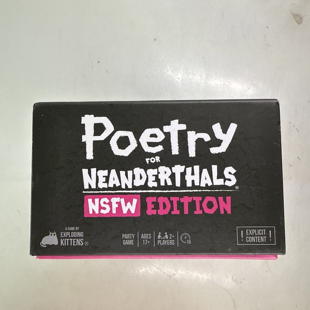 Poetry for Neanderthals NSFW Edition by Exploding Kittens Card Games New