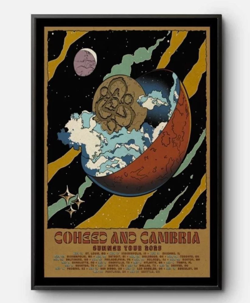 Coheed and Cambria Summer Tour 2025 Poster