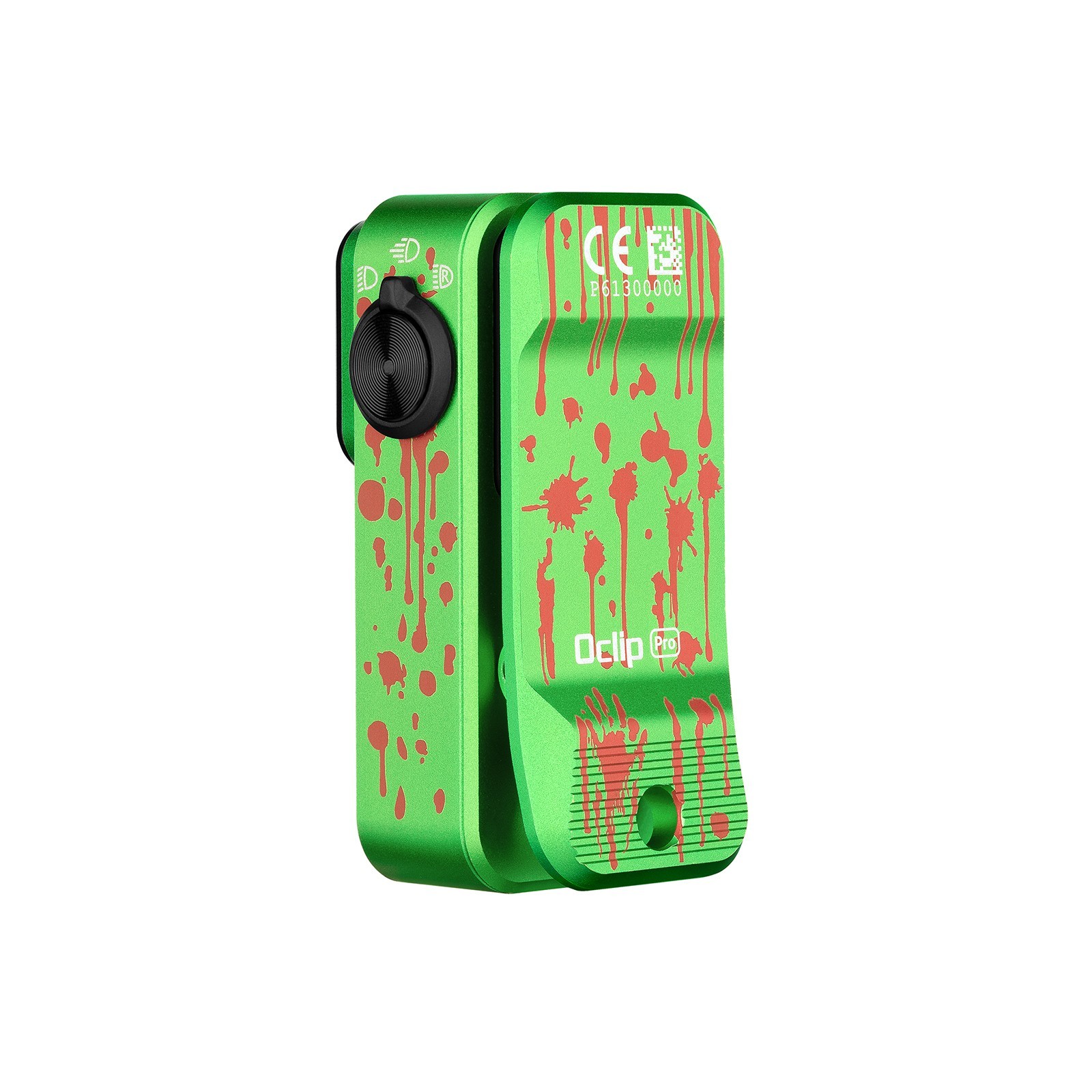 Olight Oclip Pro Zombie Green Clip-On Flashlight Red Light New